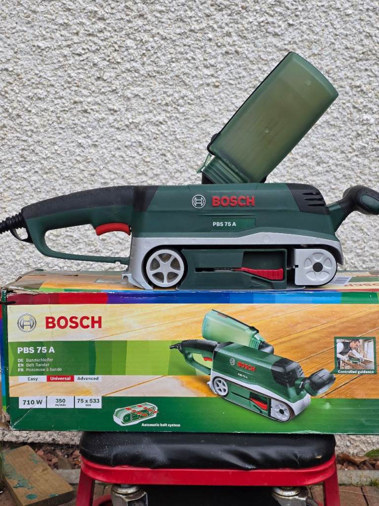 Bosch PBS 75 A Belt Sander – As Good As New, with Box