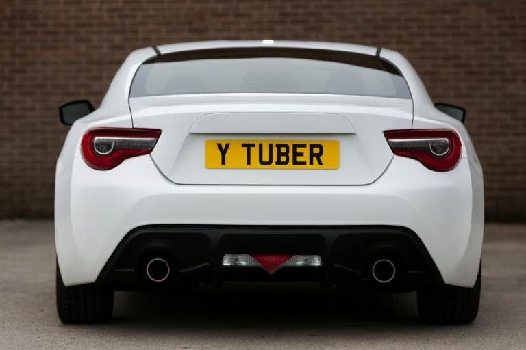 YOU TUBER car registration number 