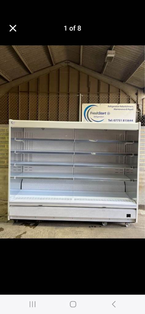 2.6m Coolfast display chiller Multideck fridge supermarket shop cooler meat dairy drink beer