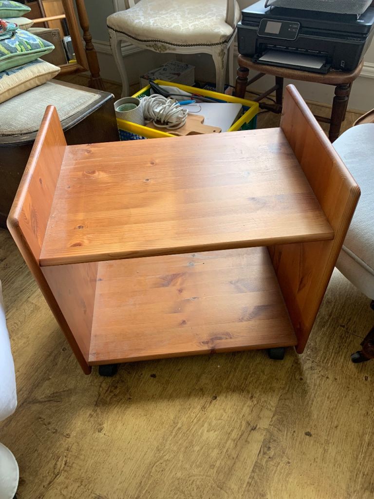 Printer table with shelf