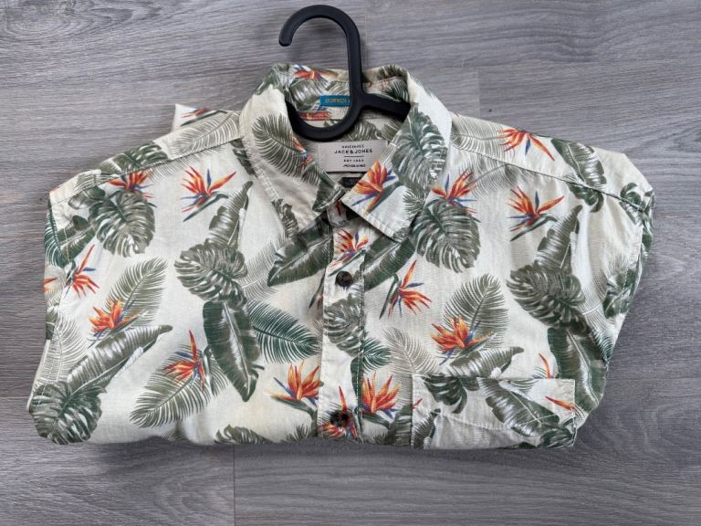 Jack & Jones Men's Tropical Print Shirt 