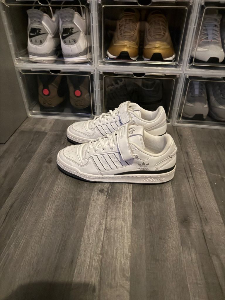 Size 11 adidas forum low trainers new with box only tried them on no offers accepted 