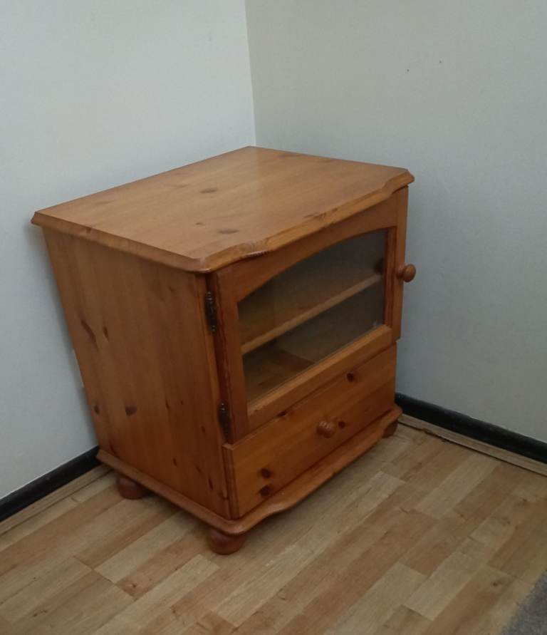 Solid Pine storage shelving cupboard