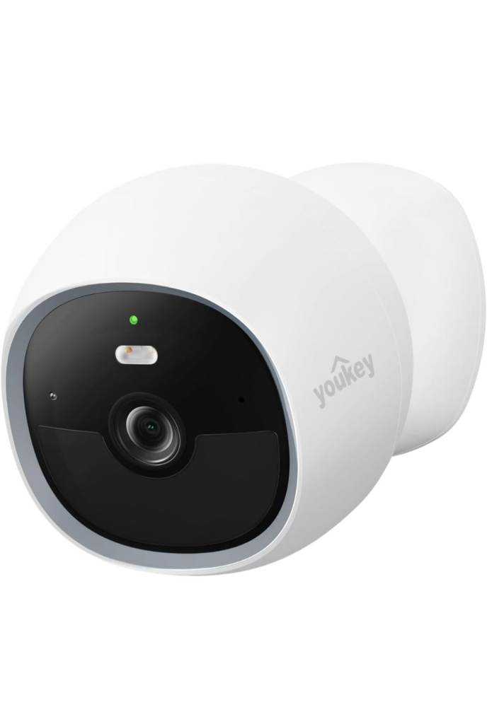 Youkey Magnetic Security 2K Wireless Battery CCTV Camera,  Works with Alexa & Google