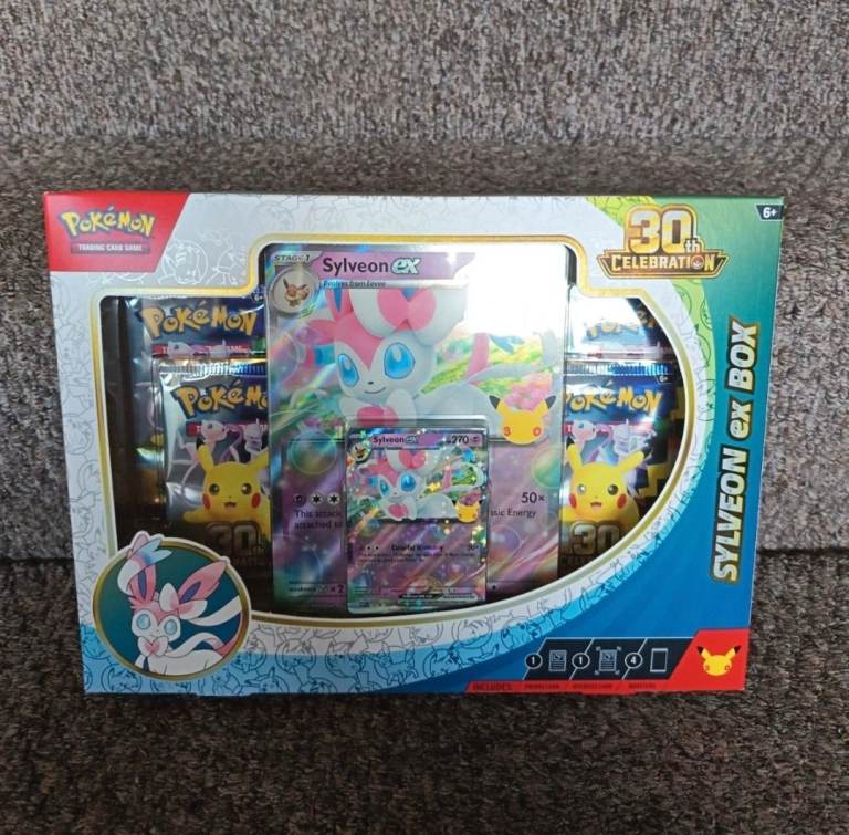 Pokemon Sylveon ex Box - 30th Anniversary Trading Cards
