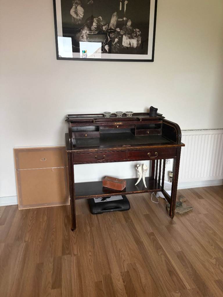 Antique Bureau with roller top