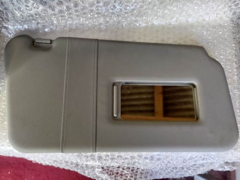 Grey car sun visor driver's side (spares or repairs)