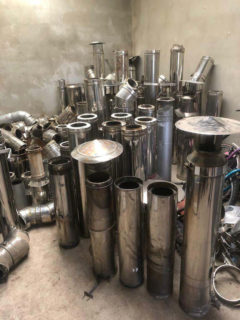 Oil boiler flue pipe 