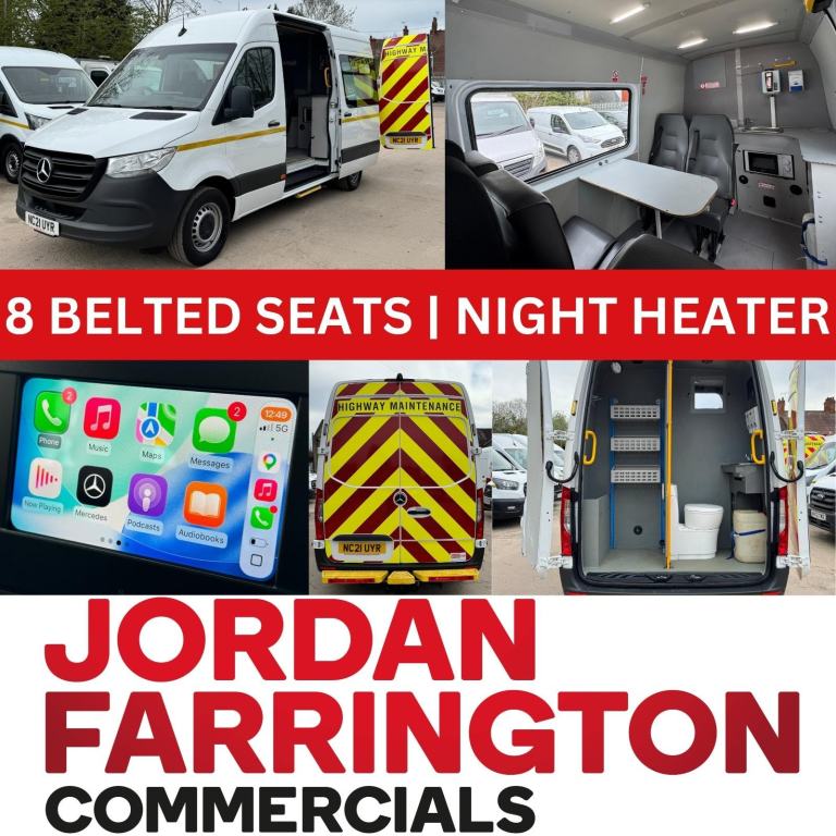 2021 MERCEDES BENZ SPRINTER 315 RWD EURO 6 ULEZ CREW CAB / WELFARE / MESS VAN
