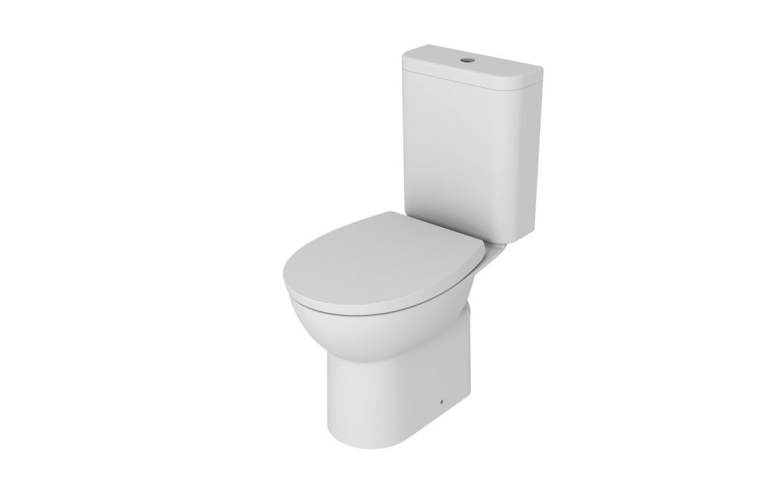 Close Coupled Rimless WC & Soft Close Seat