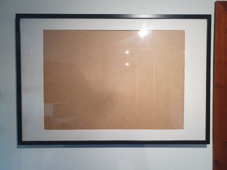 IKEA RIBBA 61x91 cm ( 24x36" ) picture frame with 50x70cm (19 ¾  x 27 ½") mount inside