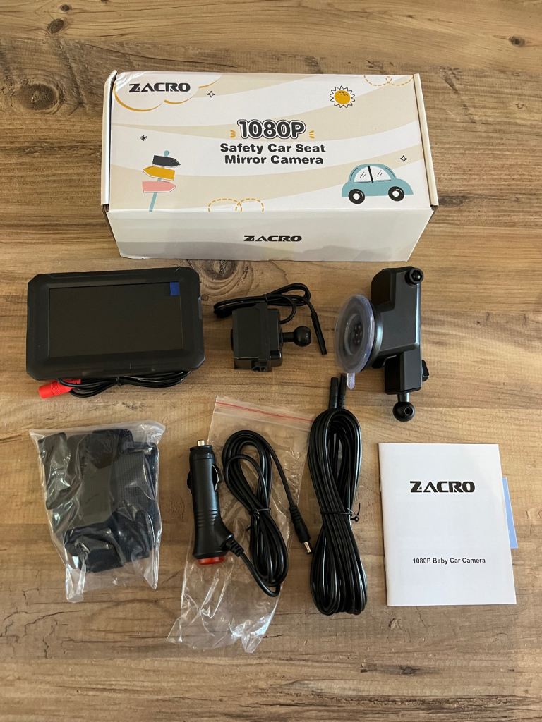 Zacro 1080P Safety Car Seat Mirror Camera