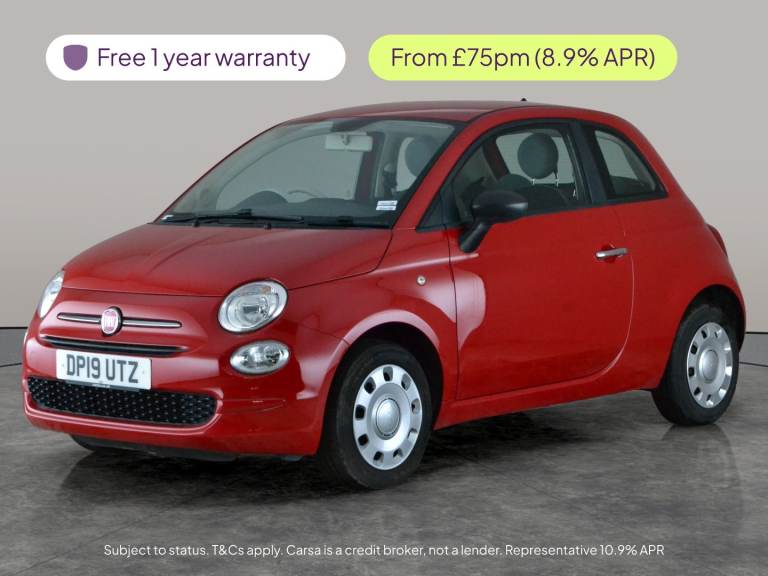 2019 Fiat 500 1.2 Pop Hatchback 3dr Petrol Manual Euro 6 (s/s) (69 bhp) - ISOFIX - ELECTR Hatchba...