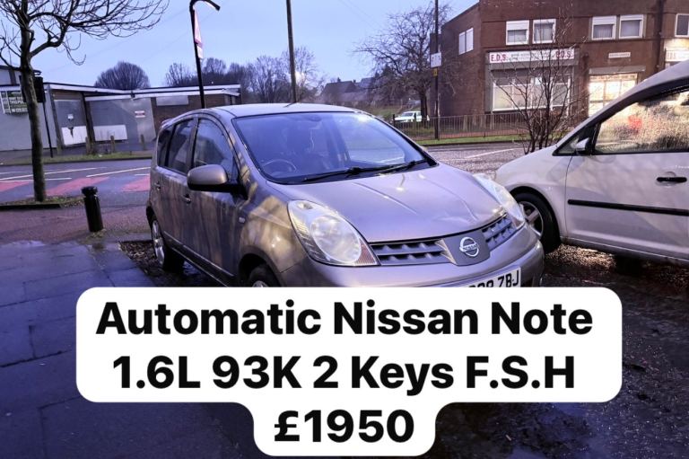 2008 NISSAN NOTE TEKNA AUTOMATIC 93K 1.6L 12 Months MOT Tax 5 Door  Cheap Insurance 