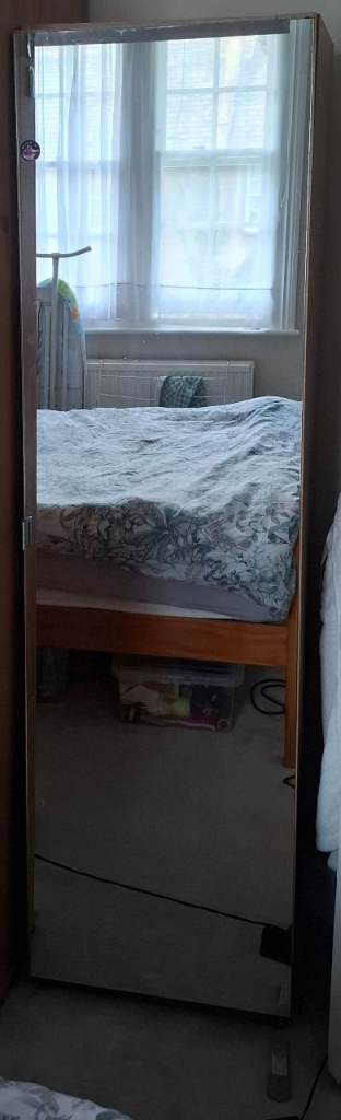 Mirrored shoe cabinet