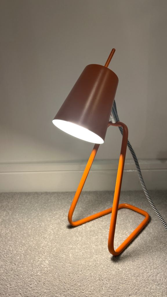 Habitat Lizzie Desk Lamp - orange