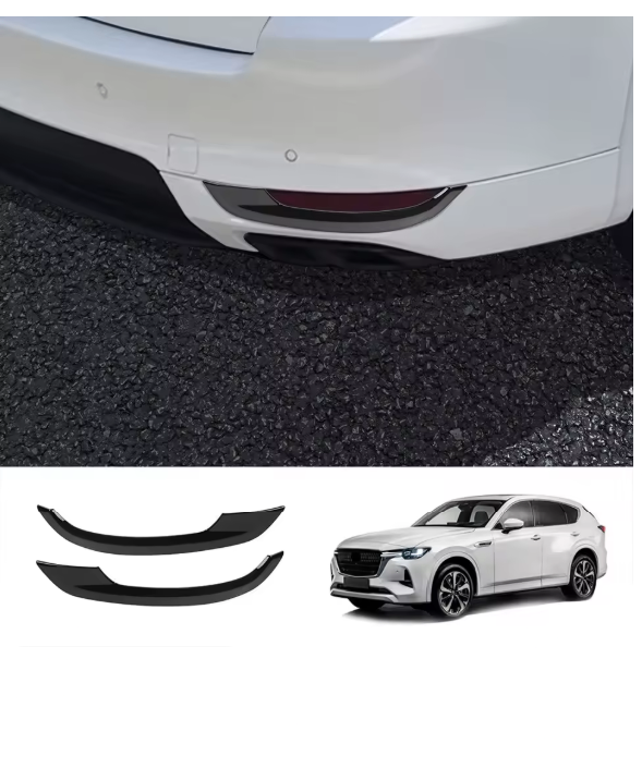 Mazda CX-60 Car Accessories Rear Fog Light Trim Gloss black ABS Lamp Molding