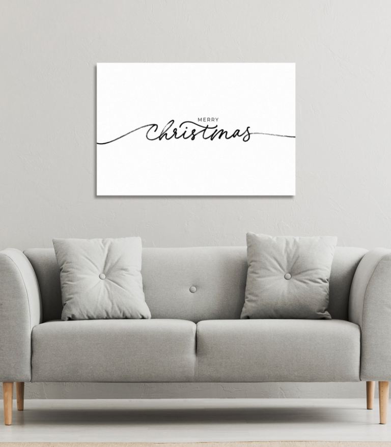 NEW Unused - The Range Large Merry Christmas Canvas Christmas Decoration
