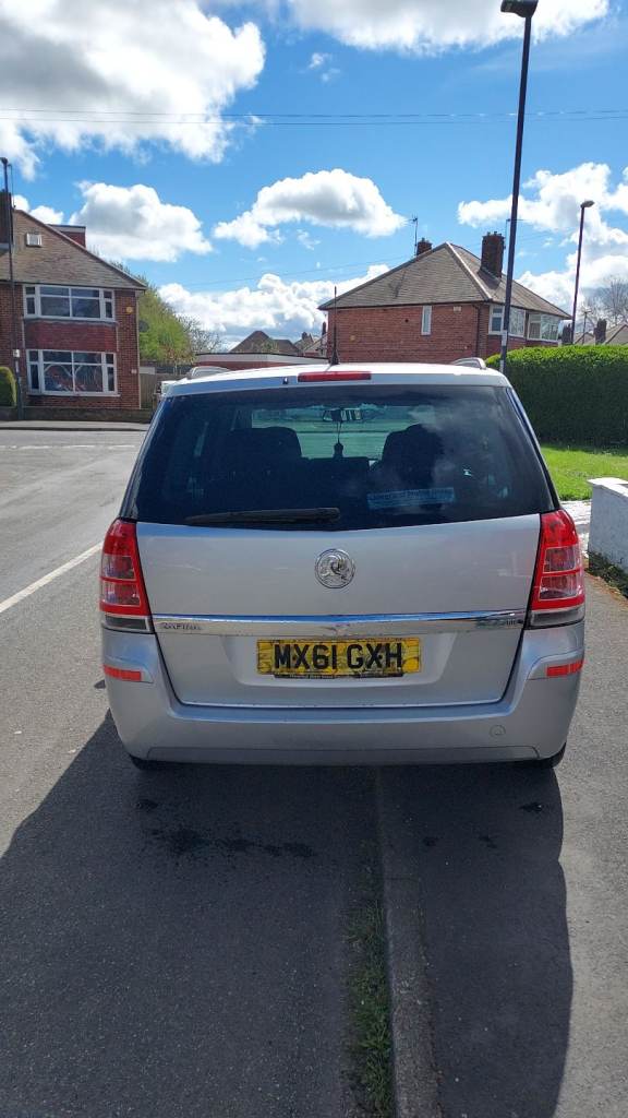 Vauxhall, ZAFIRA, MPV, 2011, Manual, 1686 (cc), 5 doors