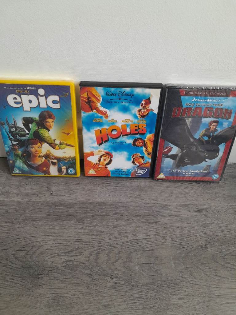 Children's DVDs How to train dragon Epic Disney Holes