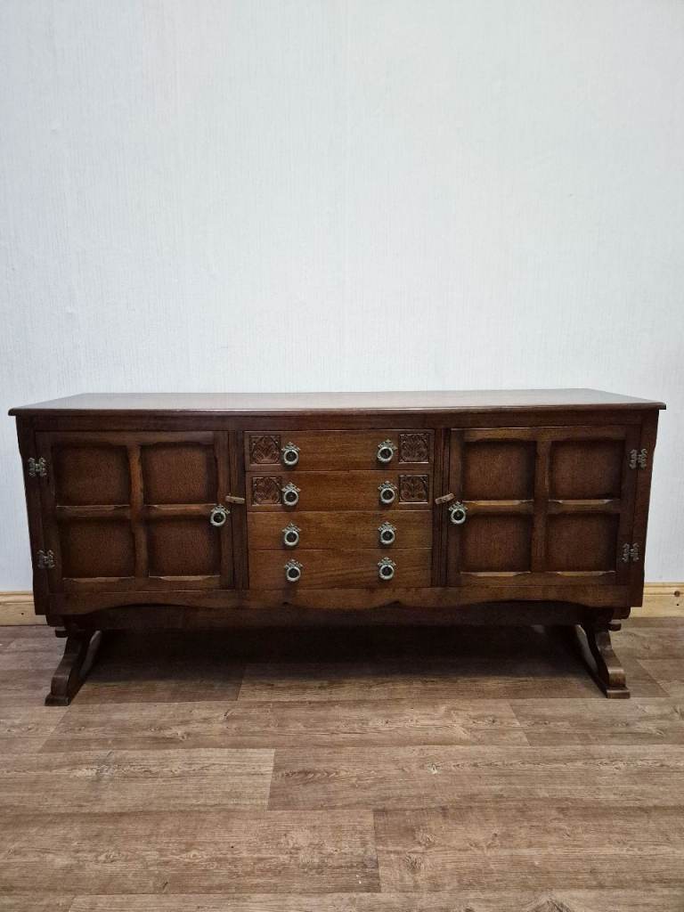 Old Charm Sideboard Cupboard Oak Cabinet Unit Buffet Kitchen Storage