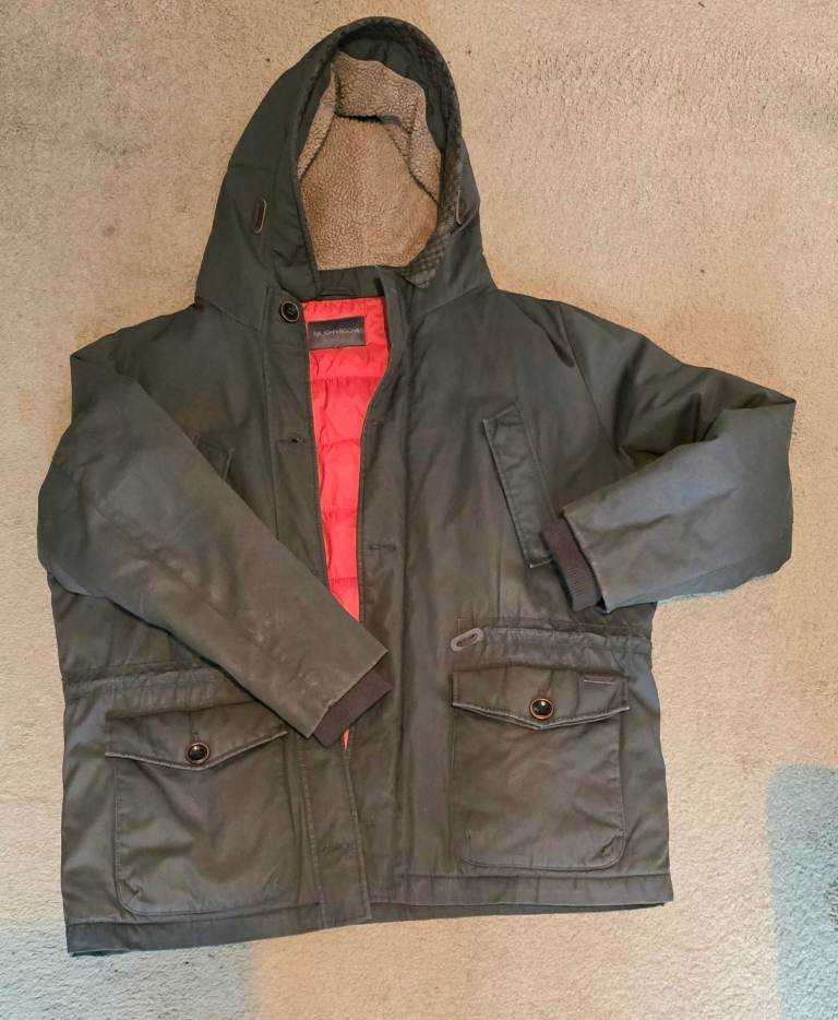 RJR John Rocha Men's Charcoal Grey Jacket - Size XL