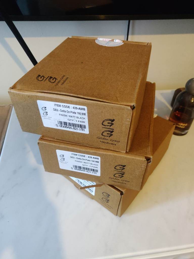 Golden Grace Black Door Handles | in Hampton, London | Gumtree