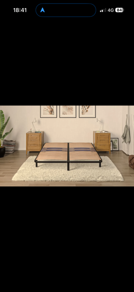 BRAND NEW BOXED EMMA SLATTED FRAME BED 120 x 190CM SINGLE