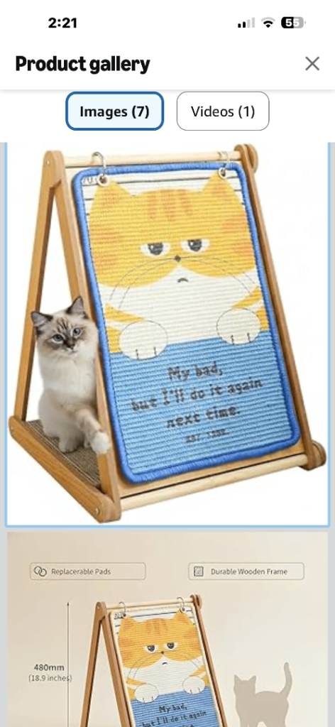 Cat scratch board+ toys