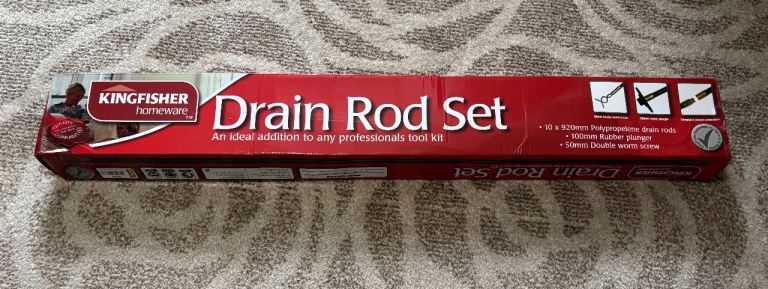 Unused drain rod set 