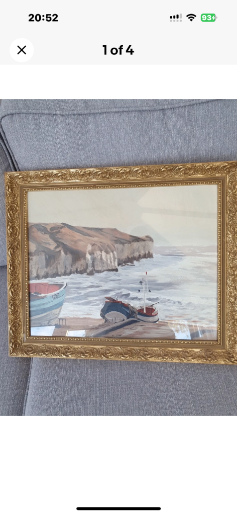 North Landing Flamborough By C R Burton Of Bempton Gallery