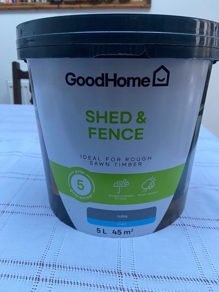 Shed and Fence Paint 5litre Brand New