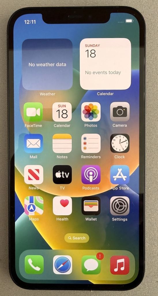 iPhone 12 64GB Blue in very good condition.