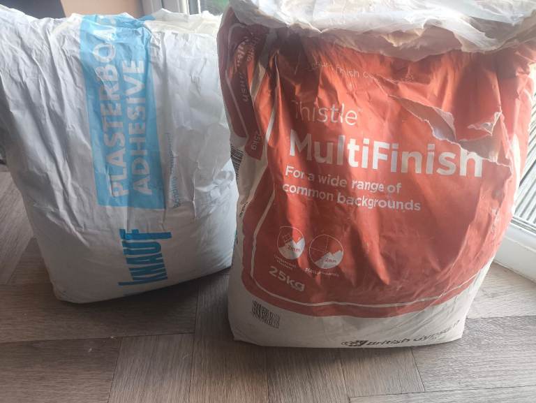 Plasterboard adhesive and plaster - FREE