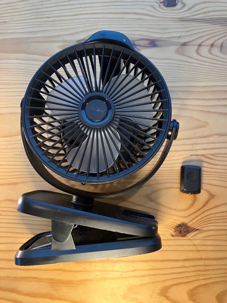 Portable Clip On Fan with Remote
