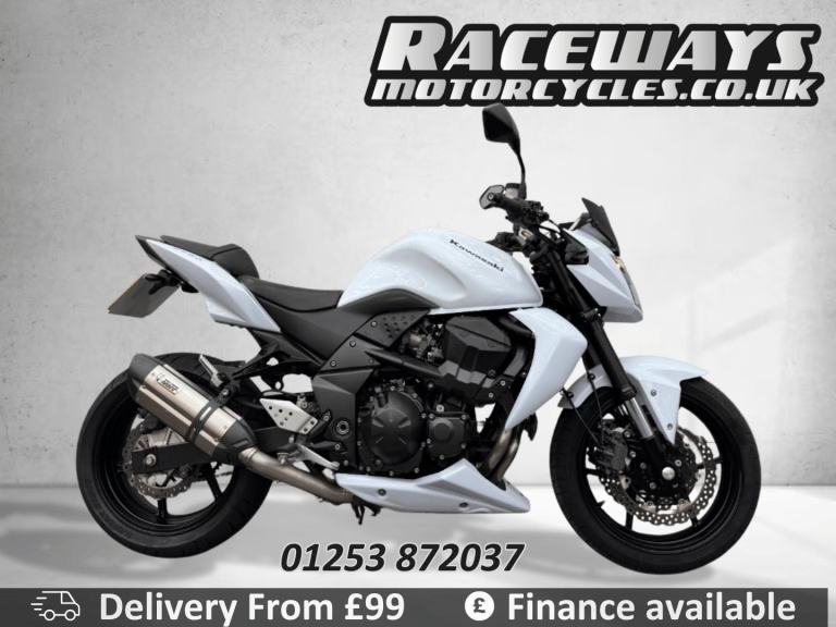 KAWASAKI Z750 WHITE 2010 10 REG 9,139 MILES 748CC USED MOTORCYCLE