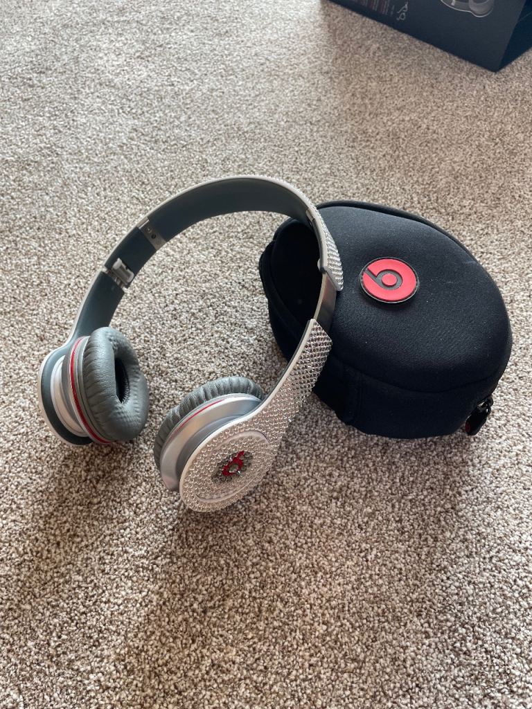 Custom bedazzled Beats Solo HD Wired Headphones