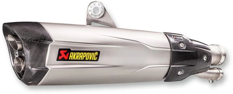 Akrapovic Titanium Slip-On Carbon End Cap Exhaust | BMW S1000RR / R | (2017 - 2018) 