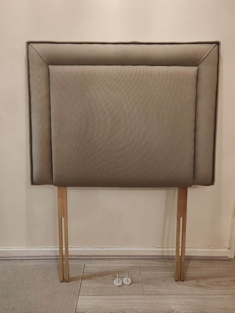 Sandstone Fabric Headboard Inset Panel Design - Single
