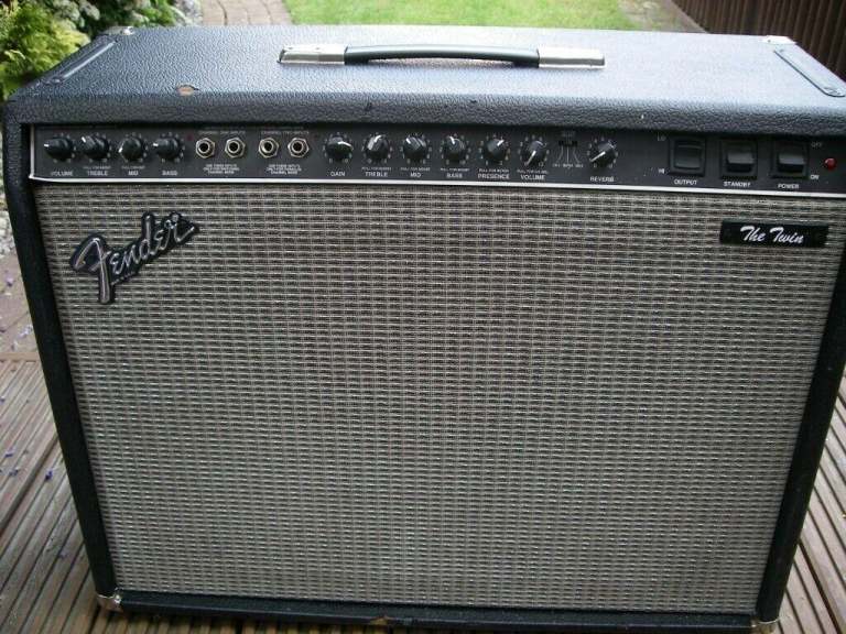 Fender The Twin 100 watt 2 x 12 combo electric guitar amplifier - Twin Reverb - '80s - Vintage