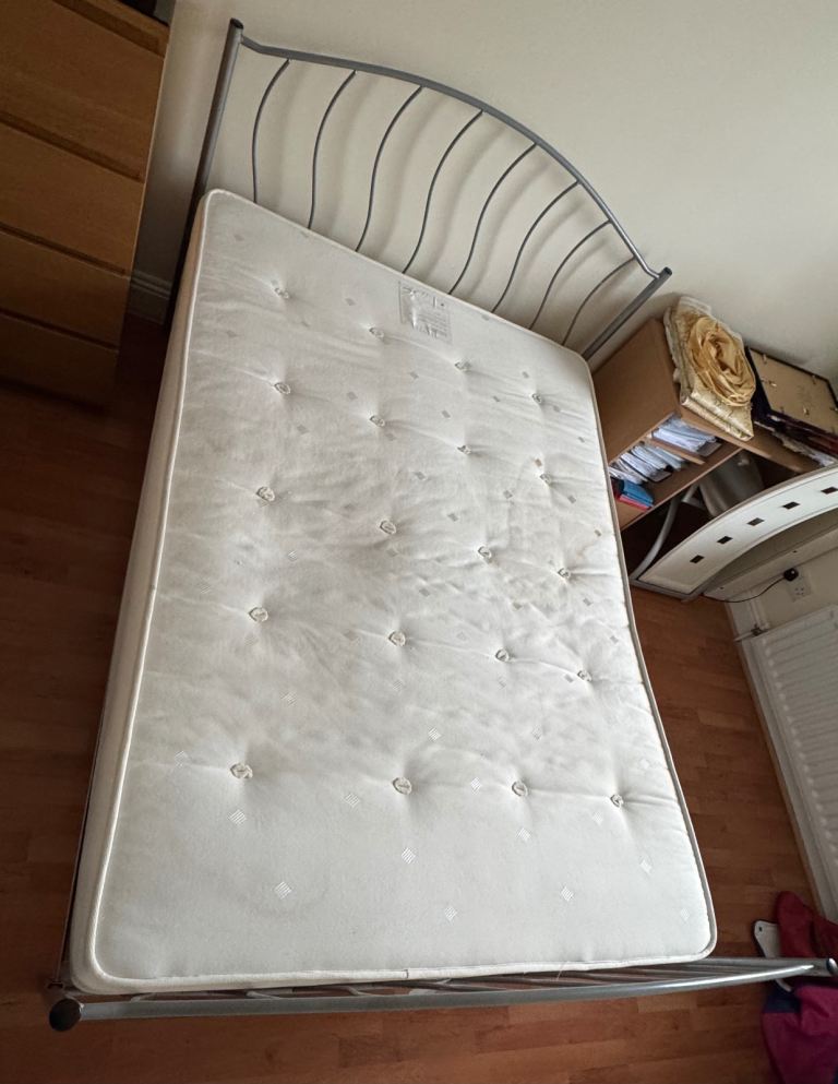 Bed frame and mattress
