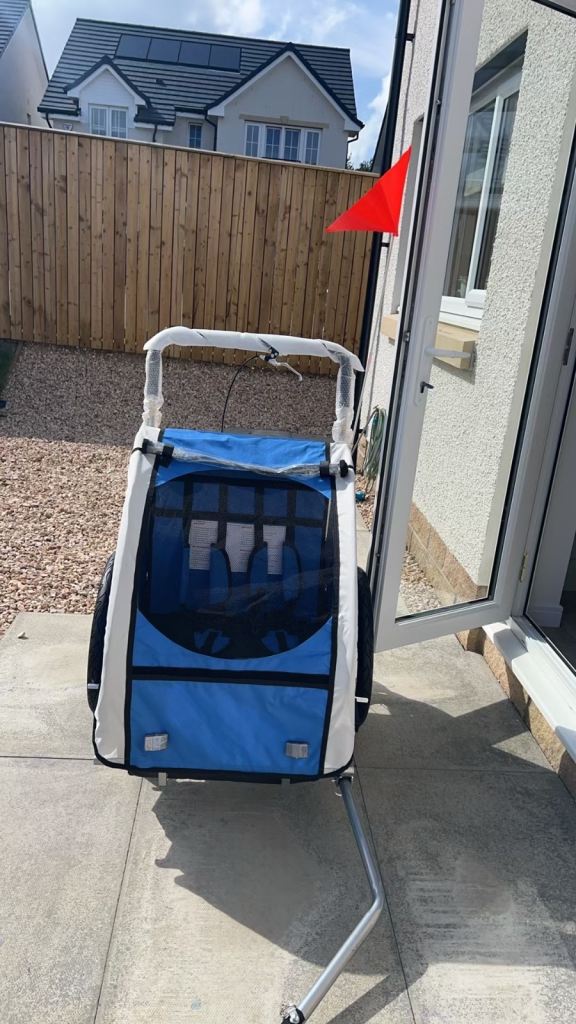 HOMCOM Bike Trailer 2 Seaters 