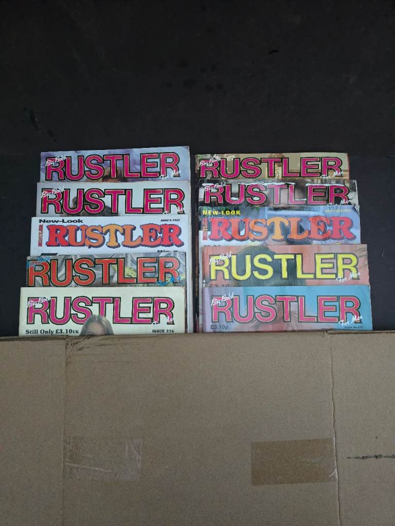 image for Vintage rustler magazines rare collectible 80s 90s