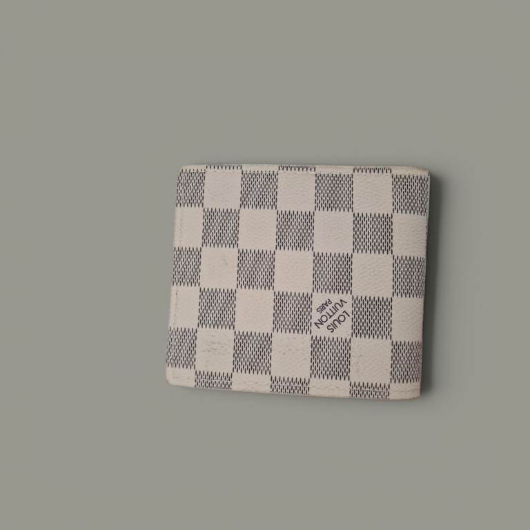 LV white wallet 