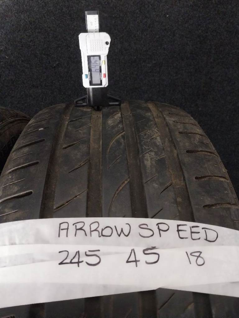 Part worn tyres Arrowspeed 245 45 18 - set of 2
