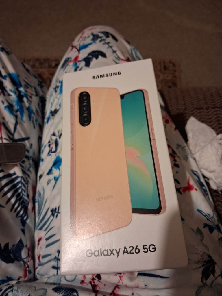 Samsung Galaxy A26 5G (128GB) – Peach Pink, New in Box