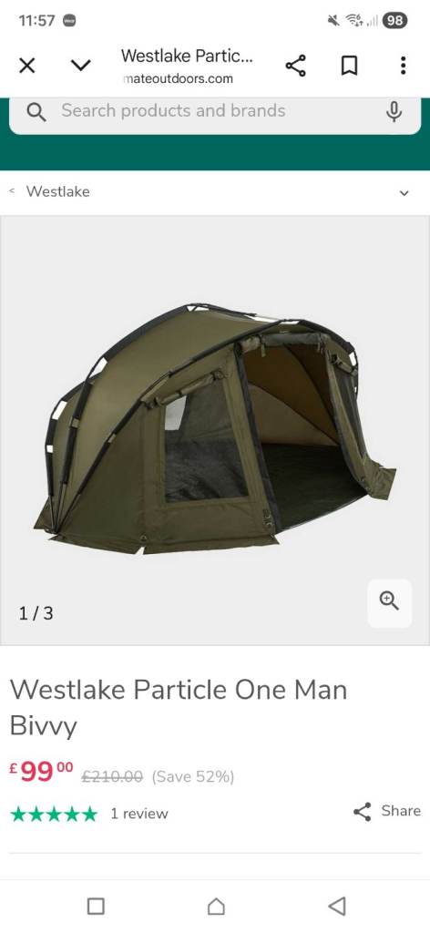 Westlake 1 man Bivvy