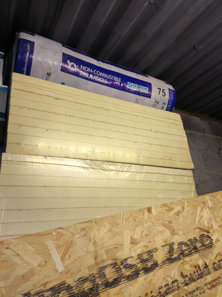 1200 x 450 x 50mm insulation boards. 