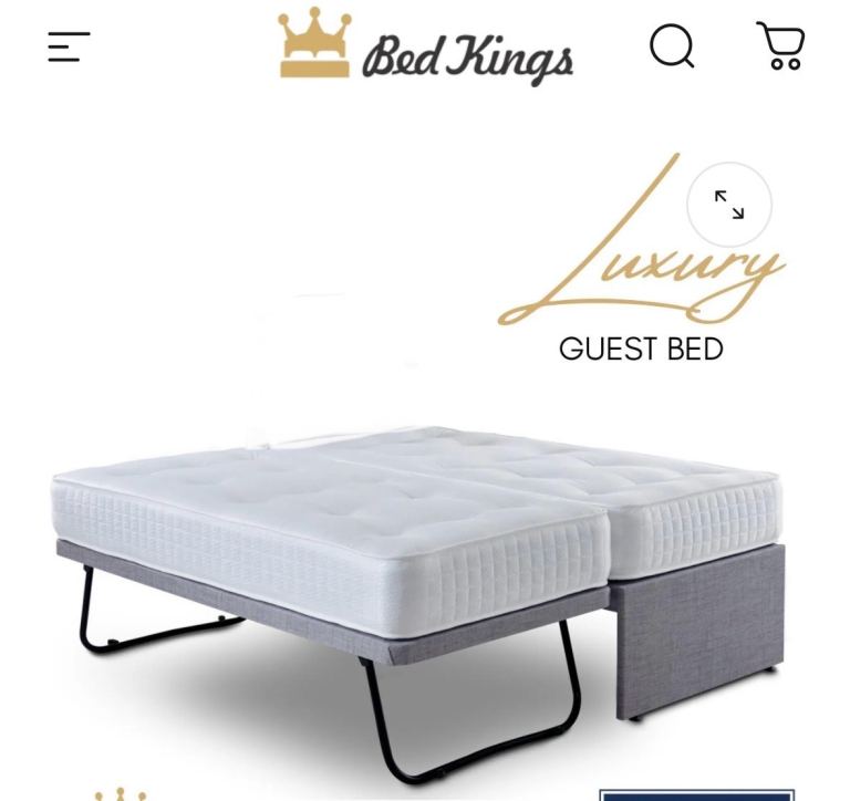 image for Bed Kings - Luxury Guest Bed & Trundle with 2 luxury Mattresses