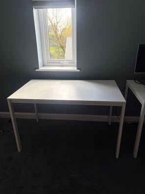 White desk 